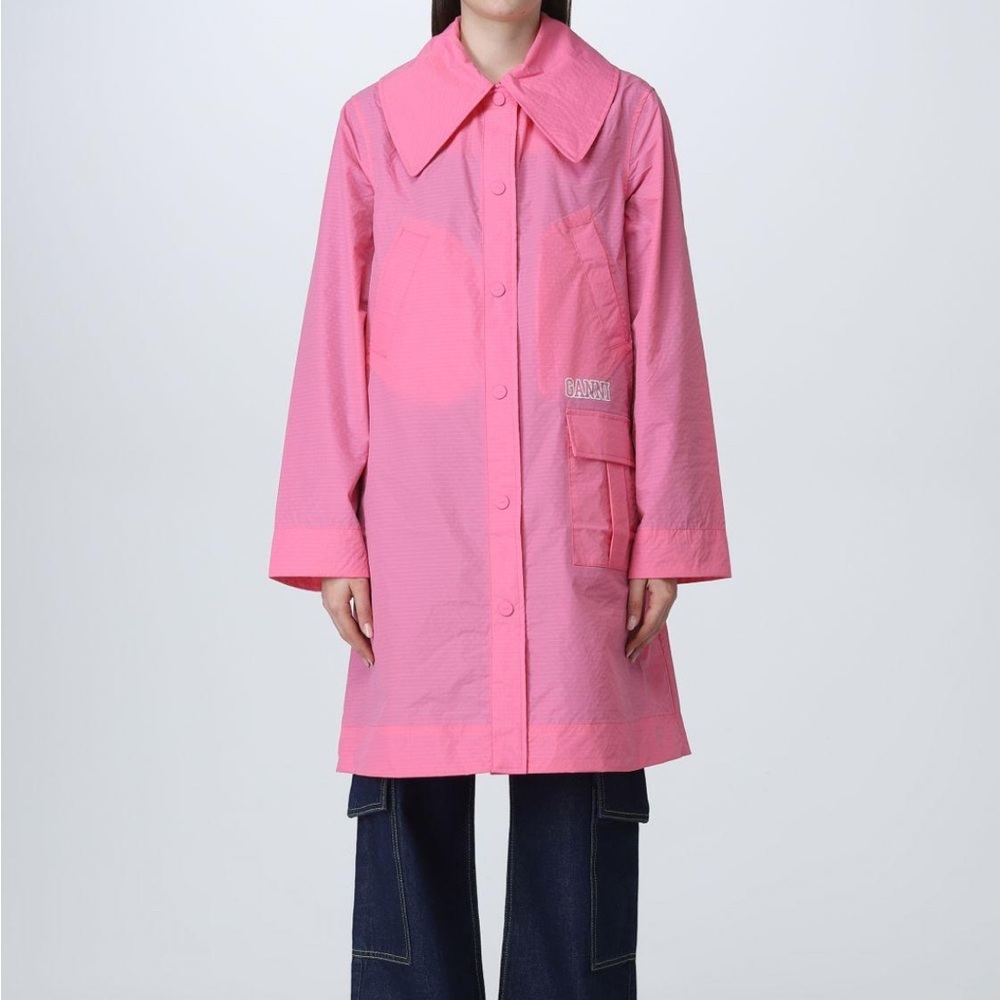 Ganni Pink Raincoat